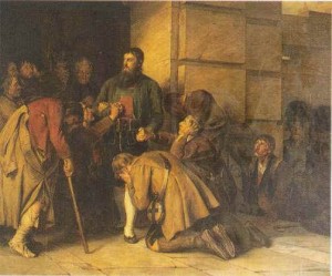 Abschied vor der Hinrichtung (Ölgemälde: Franz von Defregger)